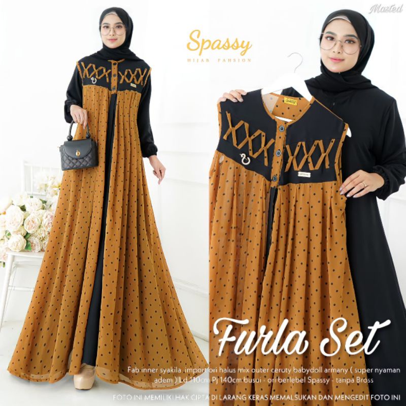 FURLA  SET BY SPASSY| READY STOCK #GAMIS TERBARU