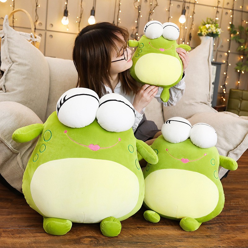 green frog soft toy