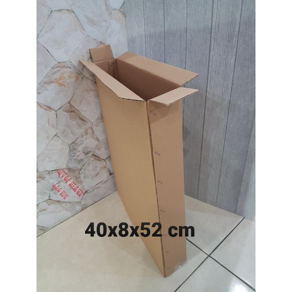 

Kardus / Box / uk. 40x8x52 cm / Karton packing polos baru ST