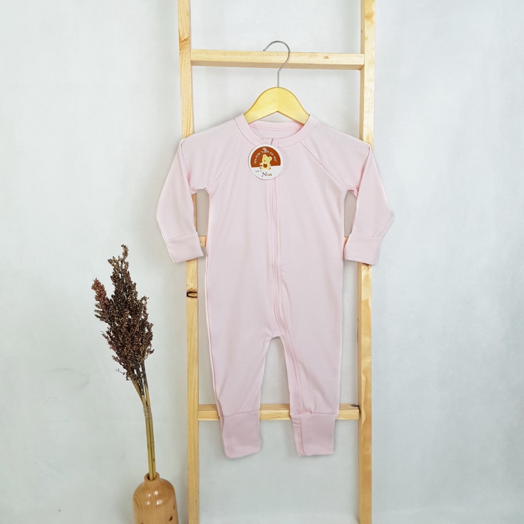 Promo !! BAJU BAYI SLEEPSUIT BAYI POLOS NIA PREMIUM-JUMPER BAYI POLOS