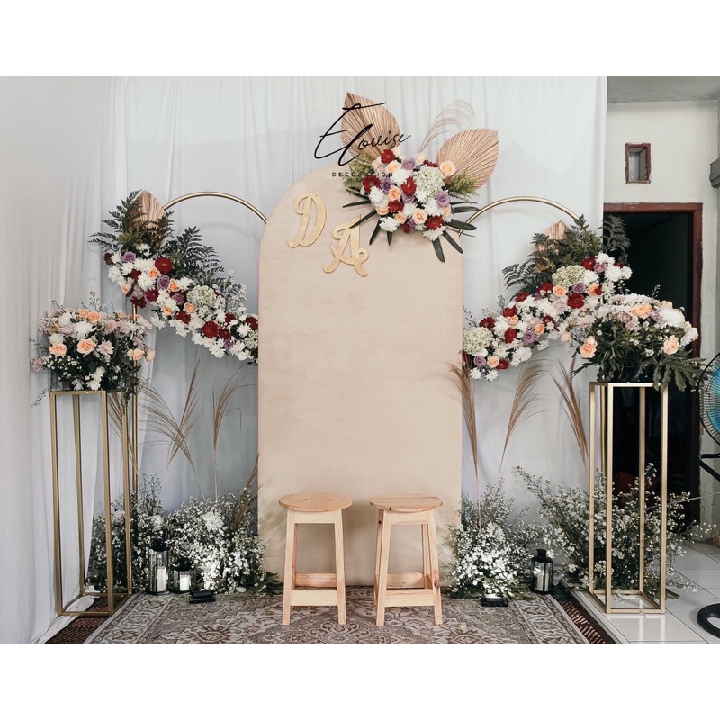Dekorasi Engagement Elegan / Rumahan / Decoration / simpel dekorasi / Backdrop engagement
