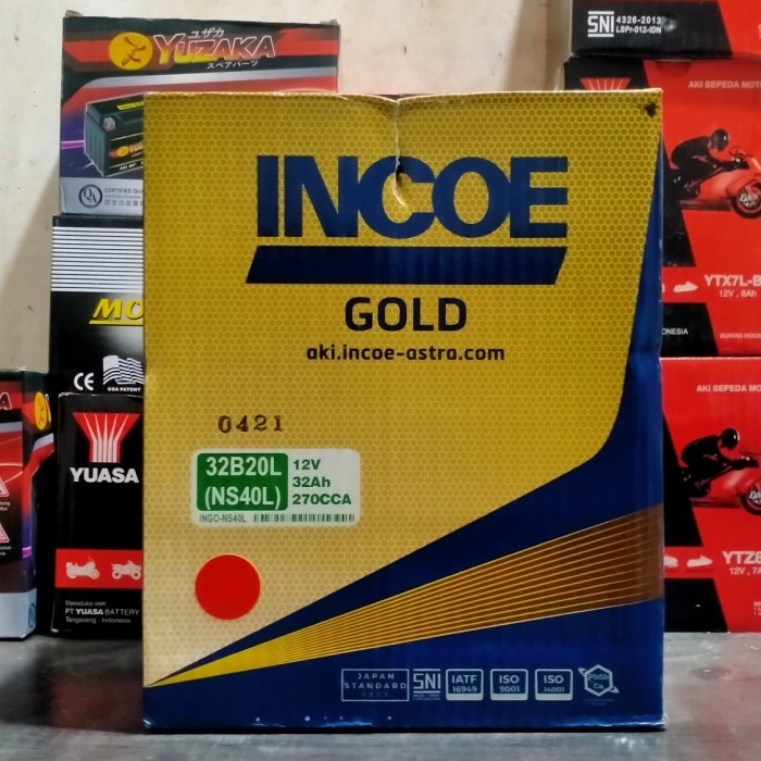 Aki INCOE Gold NS40L 12v 32Ah