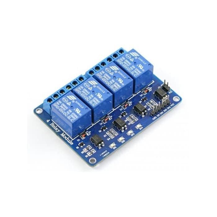 Jual Relay module 5v 4ch relay 4 chanel cenel modul relay 4CH Rile 4ch ...
