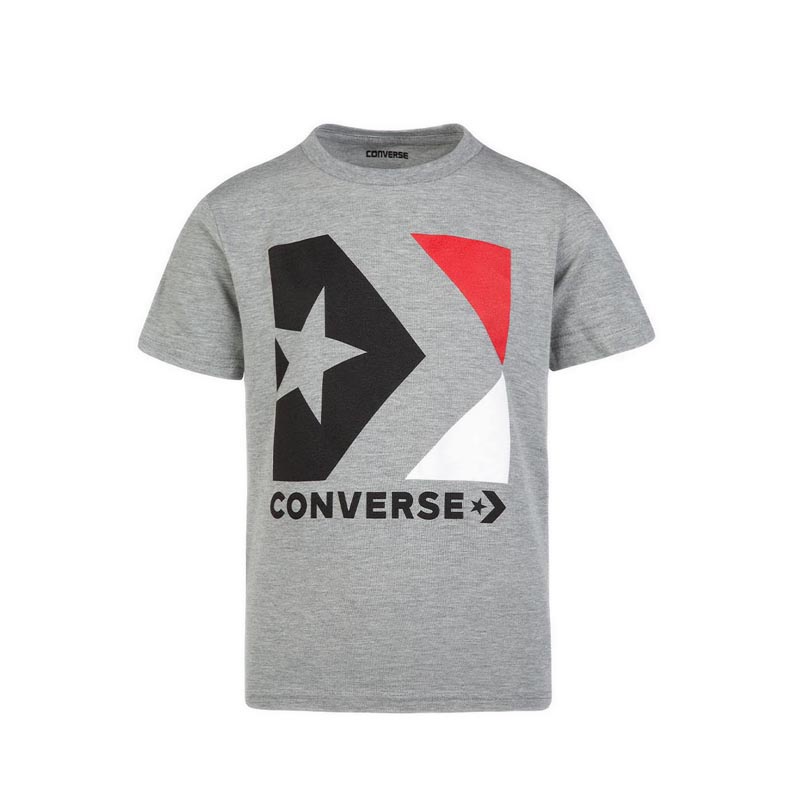 Converse Kids STAR CHEVRON BOX Boy's Tee - Grey