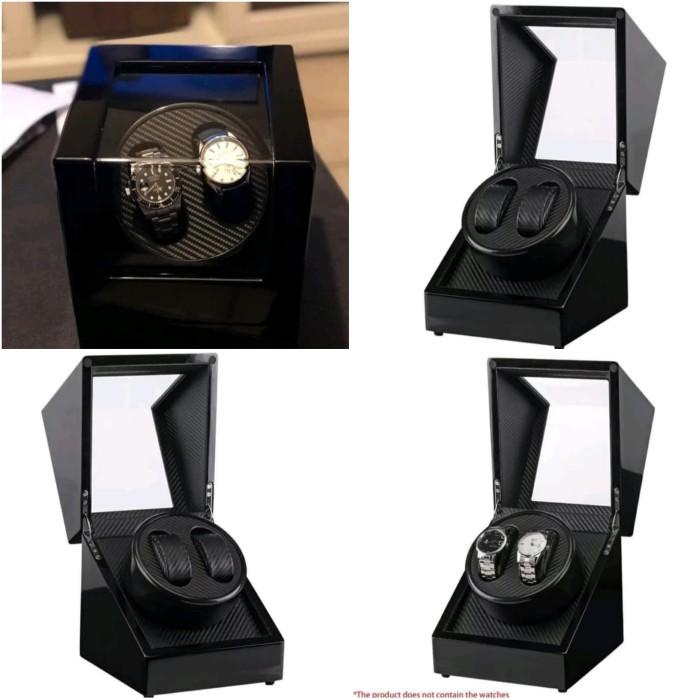 BOX KOTAK TEMPAT JAM TANGAN KINETIK PUTAR OTOMATIS AUTOMATIC ISI 2