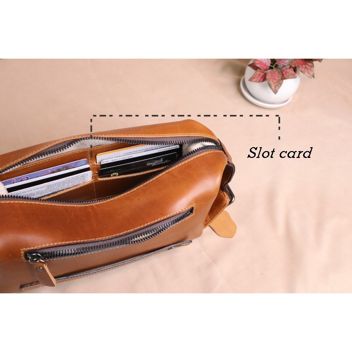 Pouch Make Up Kosmetik QUENUS Bahan Kulit Asli - Originale Leather Pouch