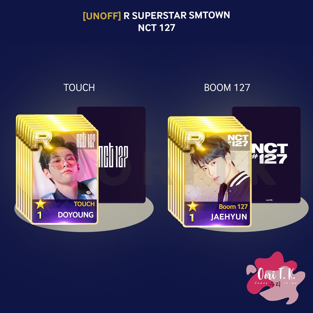 (MIN PEMBELIAN 3PCS) [UNOFF] R CARD SUPERSTAR SMTOWN NCT 127 "Touch" "Boom" PHOTOCARD PC TAEIL TAEYO