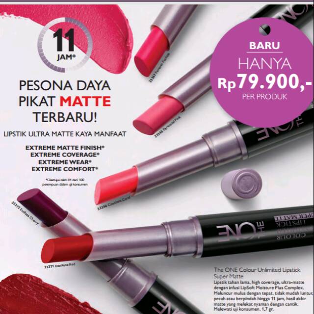 Oriflame The One Colour Unlimited Lipstick Super Matte