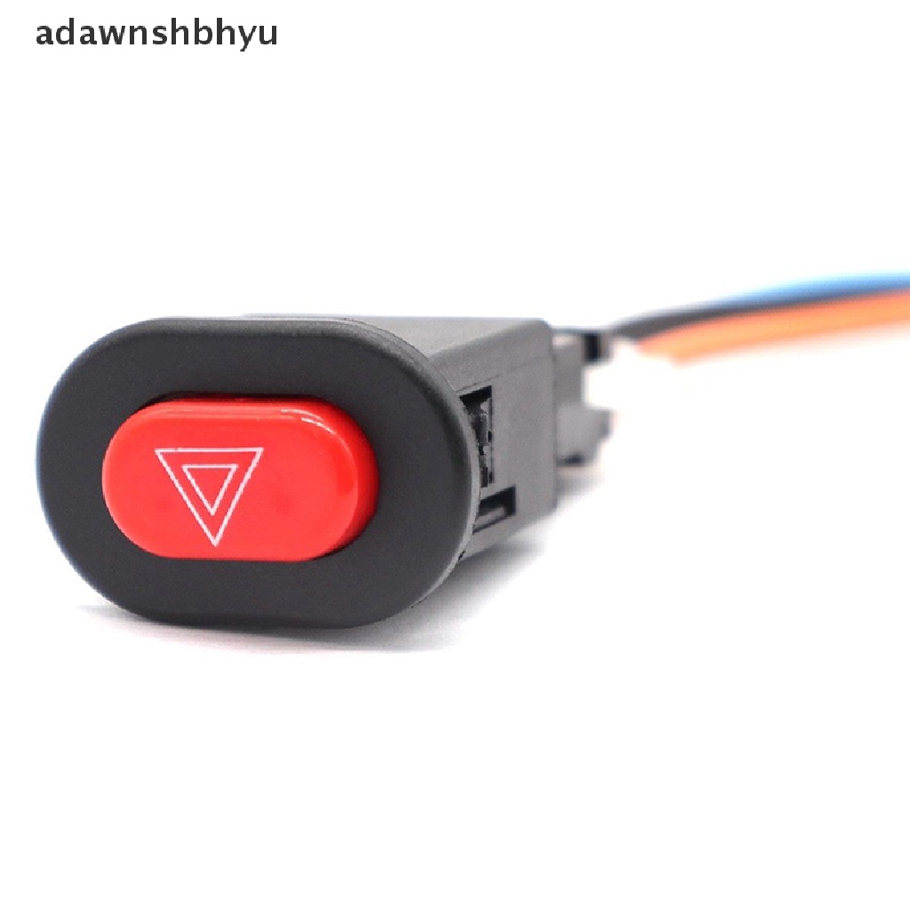 Saklar Lampu Bahaya Sepeda Motor adawnshbhyu Double Warning Flasher Emergency Signal w/3Kabel