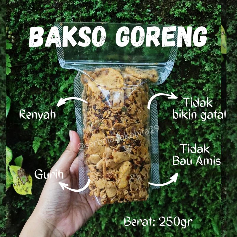 

BASRENG / BASO GORENG PREMIUM pedas daun jeruk 1/4kg (ANTI BAU AMIS)