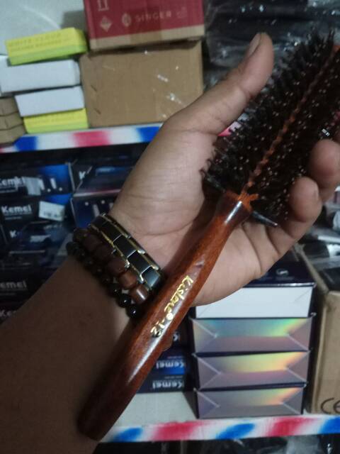 Sisir blow blower bulat untuk styling salon barber barbershop pangkas gunting cukur potong rambut