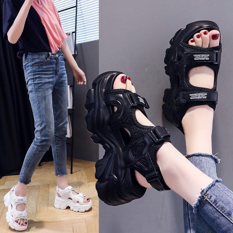 LOKAL SHOES - AXELINE Sandal Wedges Wanita Platform Korea Callista COD bm502