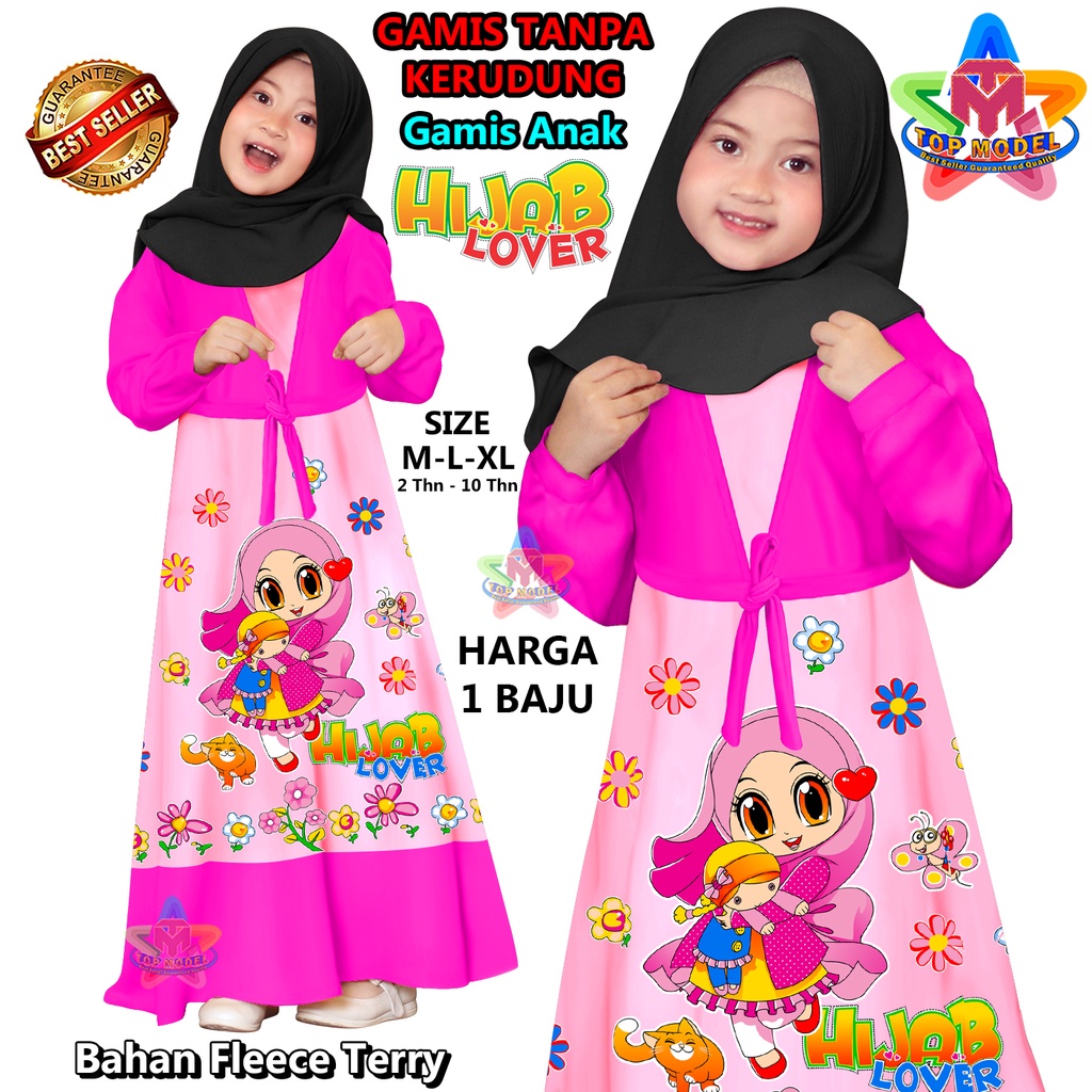 Gamis anak anak, Gamis anak Hijab Lovers, TM 00056 gamis anak trend, gamis anak termurah, gamis anak animasi