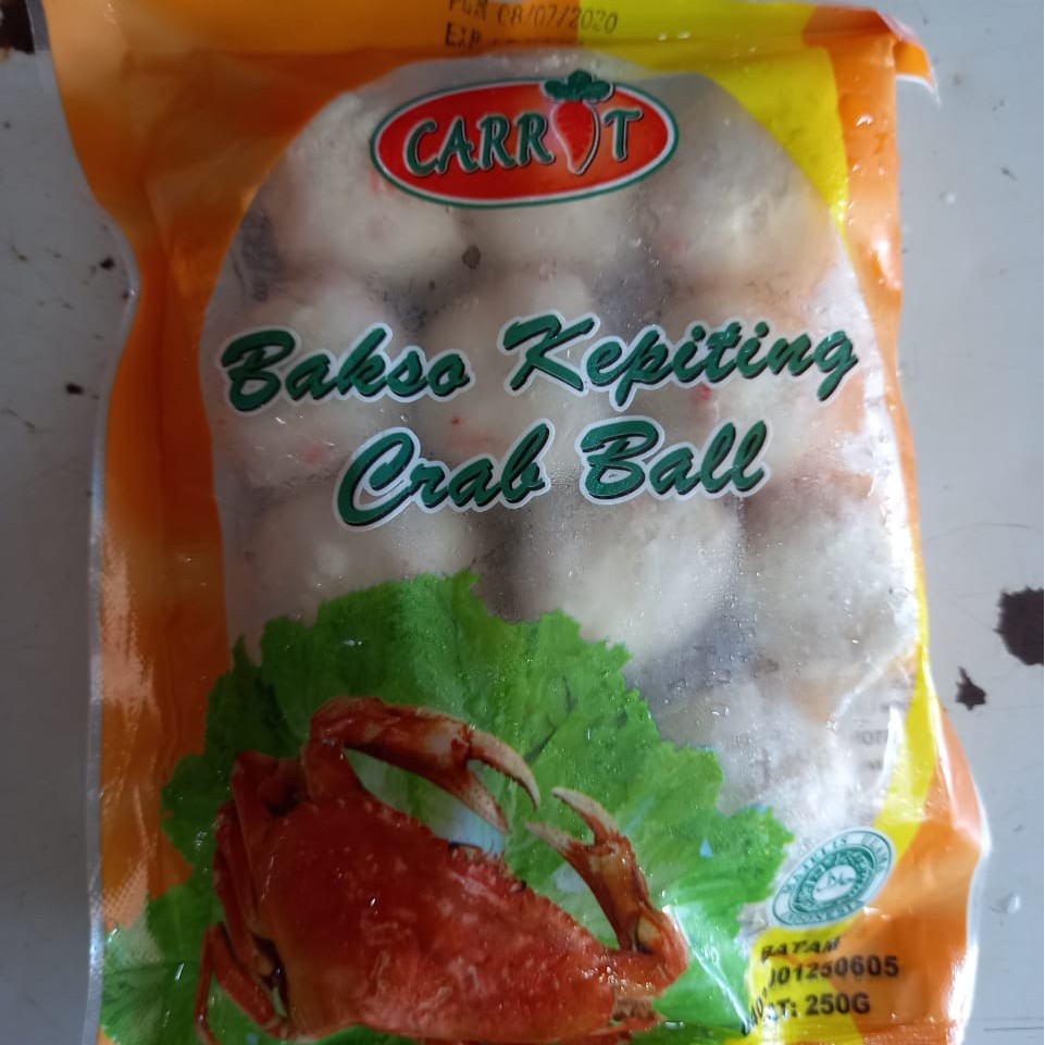 

Carrot Bakso Kepiting / crab ball 250 gram