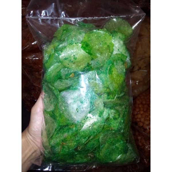 

keripik kaca bulat 250gram/ kripca bulat / rasa rumput laut