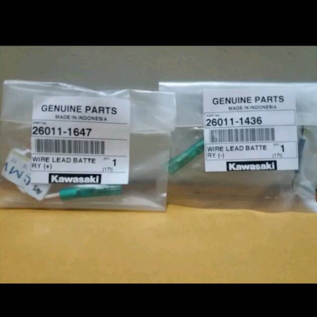 Kabel aki ninja r dan ss original sepasang