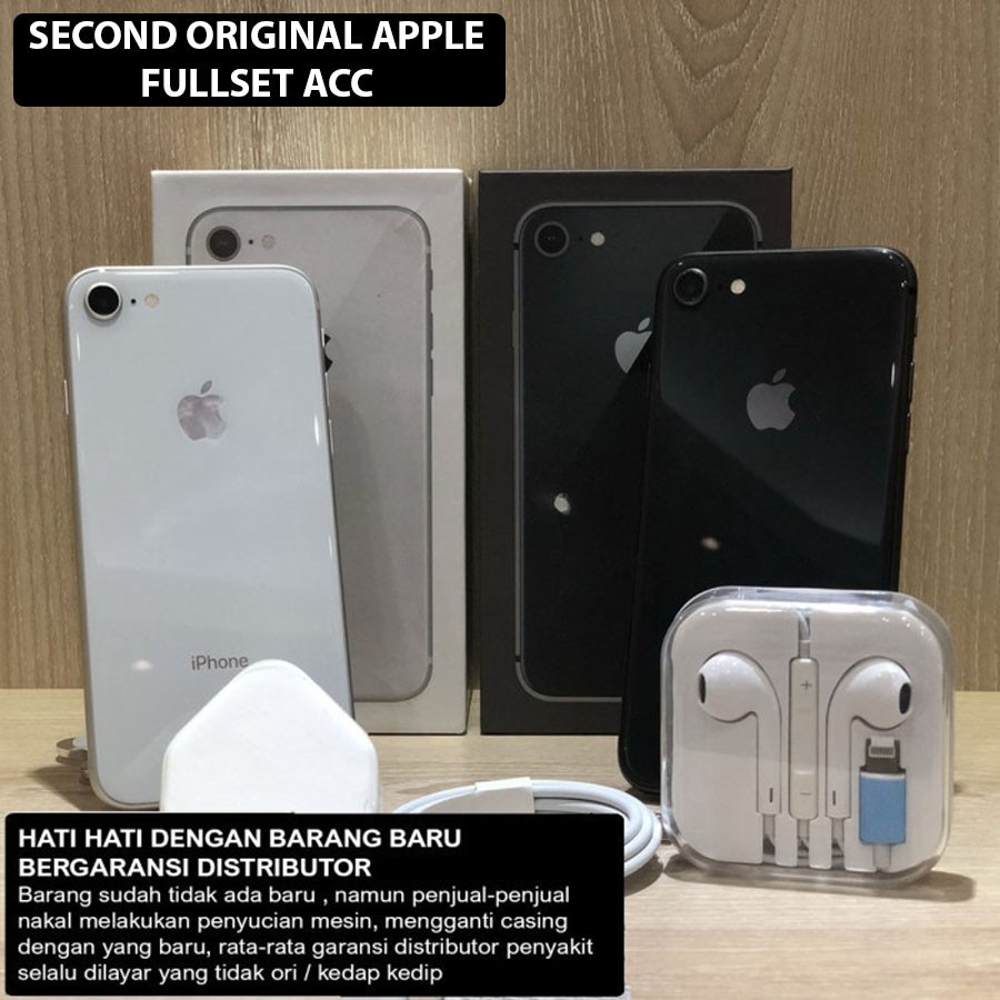 iPhone 8 64GB 256GB Resmi iBox Black / White / Gold Second Original Resmi Apple Garansi IMEI 1 tahun