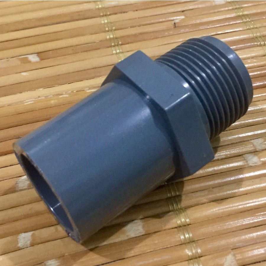 Samb Pipa SDL 1/2" Gress Sock Drat Luar Reducer Pipa PVC Drat 1/2" inch sambungan pipa