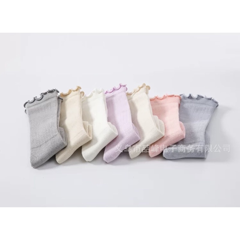 Kaos Kaki Polos Panjang Anak Bayi Perempuan / Baby Girl Socks