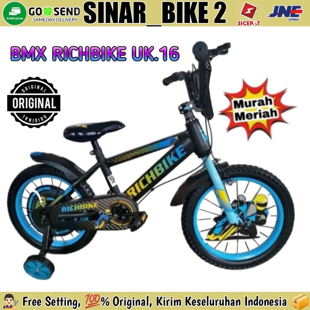 Sepeda Anak Laki BMX RICHBIKE 606-1 16 &amp; 18 inch BMX FOSTER FT 5502-2 12,16 &amp; 18 Inch