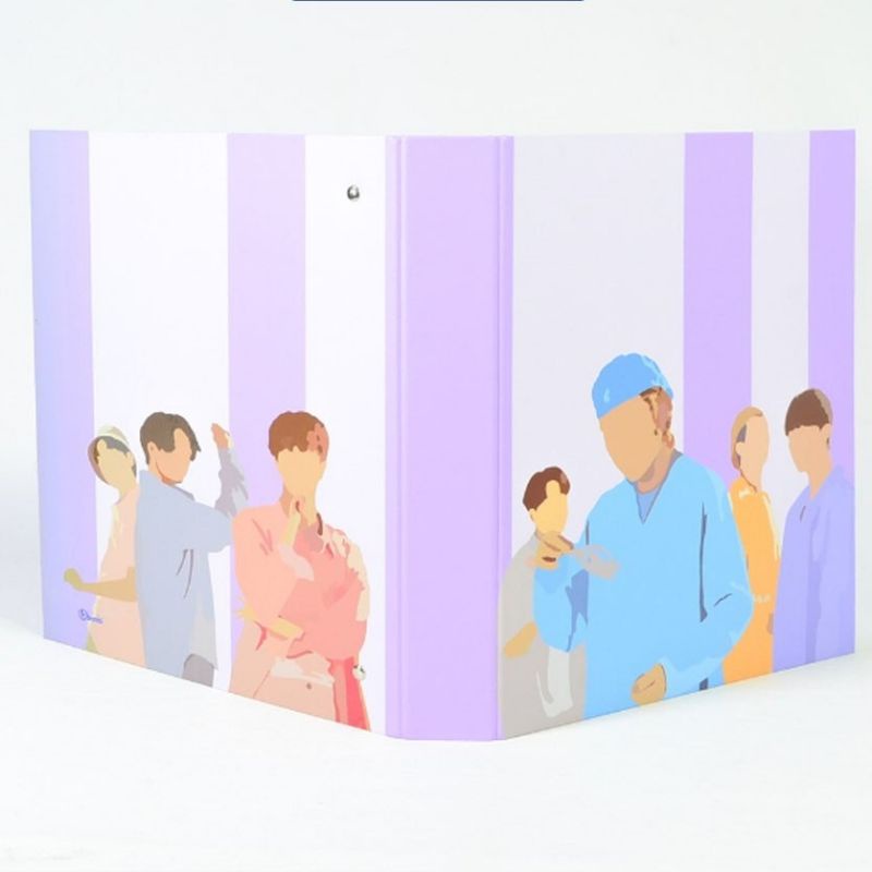 BINDER PHOTOCARD 2 RING BTS DYNAMITE PURPLE LIMITED EDITION