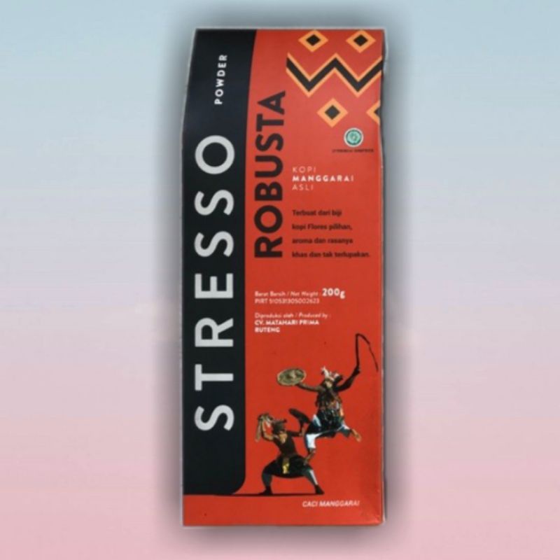 

Kopi Bubuk Stresso Robusta 200 gr khas Flores Manggarai