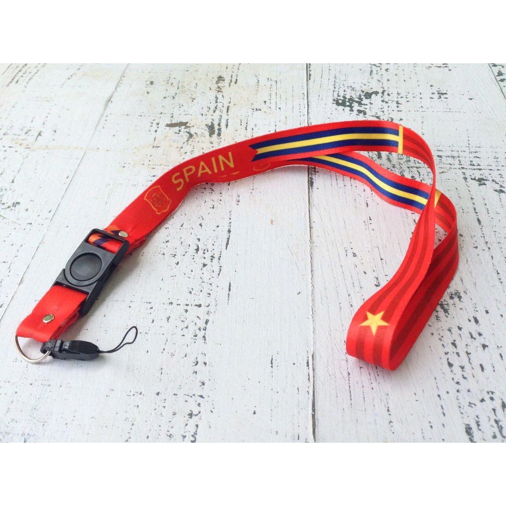 SPANYOL GANTUNGAN HP & KUNCI & TALI LANYARD ID CARD PIALA DUNIA WORLD CUP