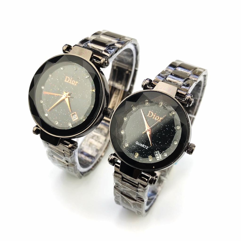 COD✅Jam Tangan Couple Strap Rantai Tangal Fashion Watch Analog Wanita Pria Impot Murah W06 W96 W108