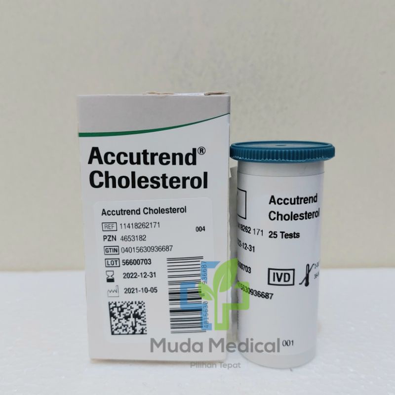 PROMO Strip Accutrend Cholesterol isi 25 / Kolesterol Accutrend