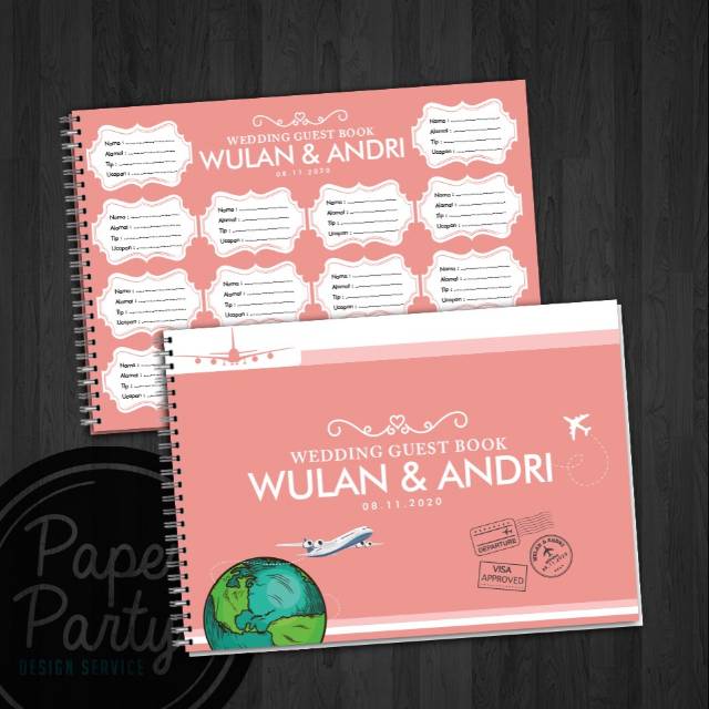 

Buku tamu HARD KARTON custom full color
