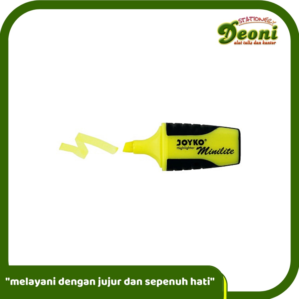 

JOYKO HL-26 Highlighter Minilite / Penanda Berwarna Mini - Yellow