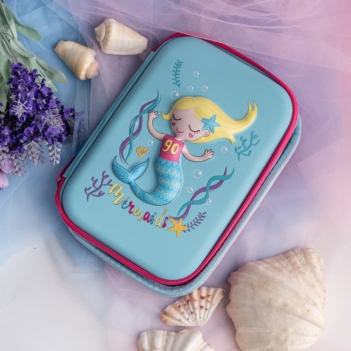 

nn RUMAUMA Pencil Case Mermaid Anak Tempat Alat Tulis Smiggle Murah Unik - Ikan