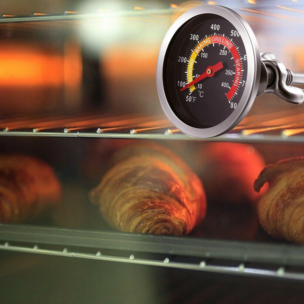 Solighter Barbecue Grill Thermometer Outdoor Rotisserie Alat Pengukur Suhu Panggangan Makanan