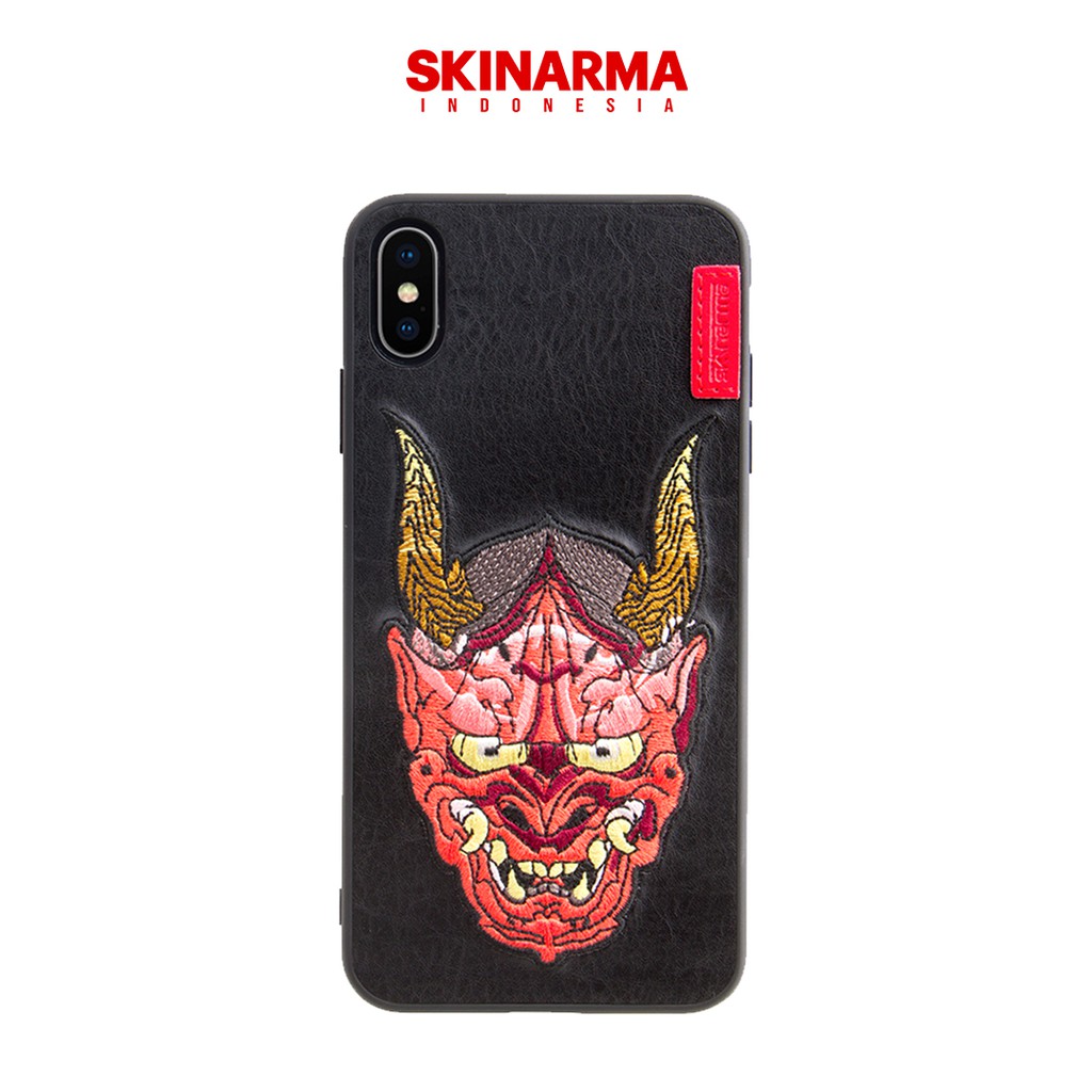 Skinarma - Oni - Hypebeast Leather Embroidery Case / Casing Bordir Kulit iPhone X / XR / XS Max
