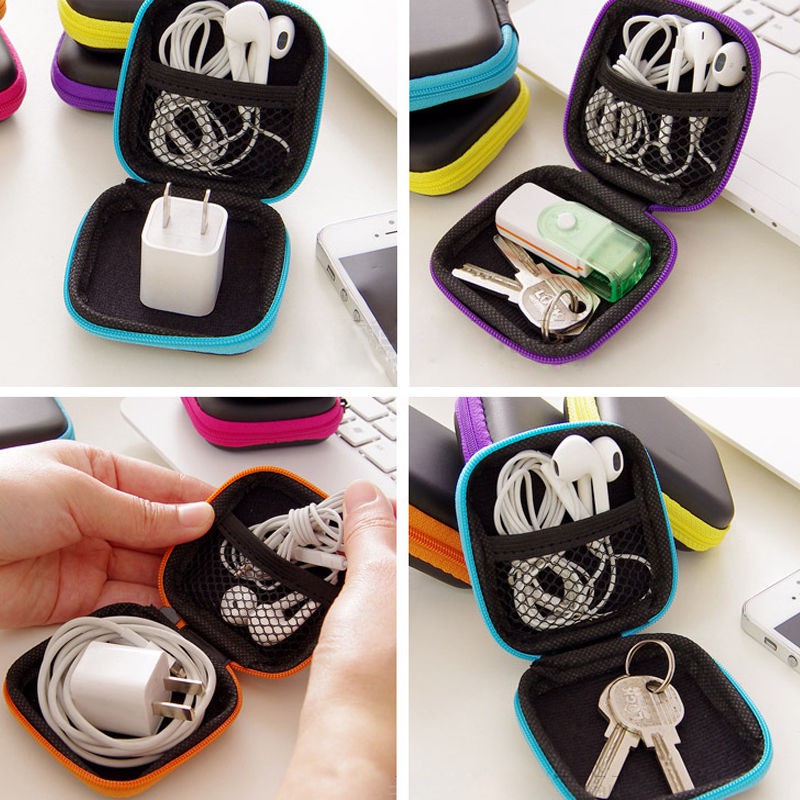 Tas Kotak Organizer Mini USB Kabel Charger Earphone Anti Air AC-010