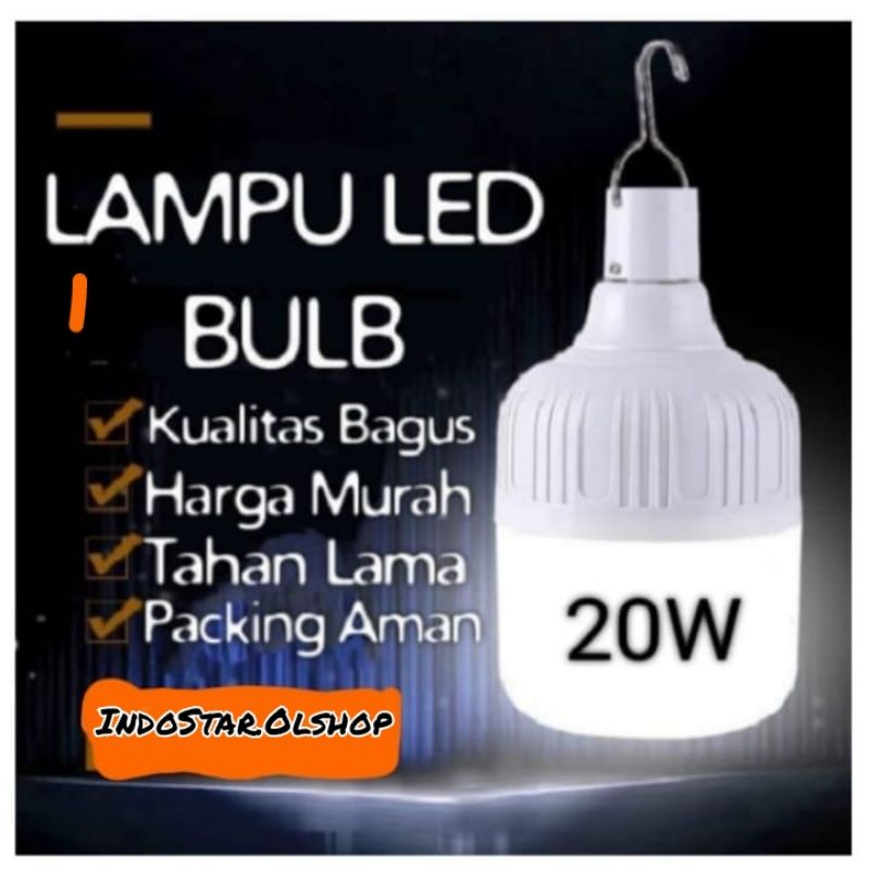 Lampu Bohlam LED Kapsul Capsule Tabung 20W⭐ IndoStar ⭐