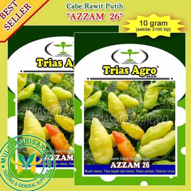 Produk Terbaik Benih Bibit Cabe Rawit Putih Azzam 26 Kemasan 10