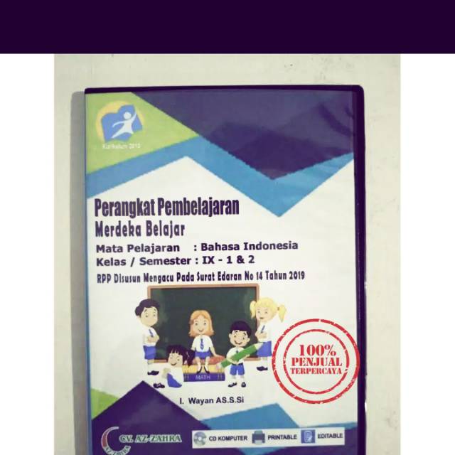 CD RPP K13 Versi 1 Lembar SMP MTS Mapel Bahasa Indonesia Kelas IX Edisi Revisi Terbaru