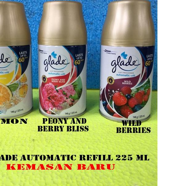۩ Pengharum ruangan Glade Matic kemasan Refill aneka aroma untuk Glade Matic Device 225ml ❅