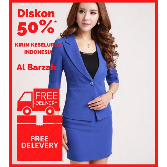 SetelanJasRokWanitaStailelegan/SetelanBlazerRokWanitaKerja/SetelanJasRokWanitaKekinian
