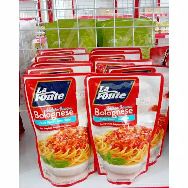 

Bumbu Spaghetti La Fonte Saus Bolognese Rasa Ayam 290gr