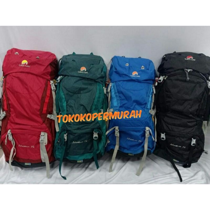 TAS GUNUNG SUNATURE ADVENTURE 75 LITER ORIGINAL SUDAH H2O TAS CARRIER