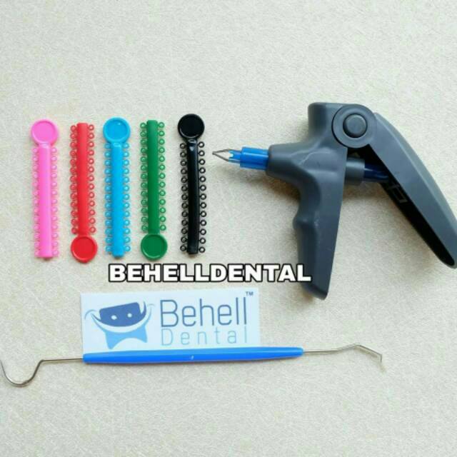 Paket Alat Pasang Ganti Karet Behel Sonde Gun Shooter Power O / Pemasang Tembak Shot / Behelldental