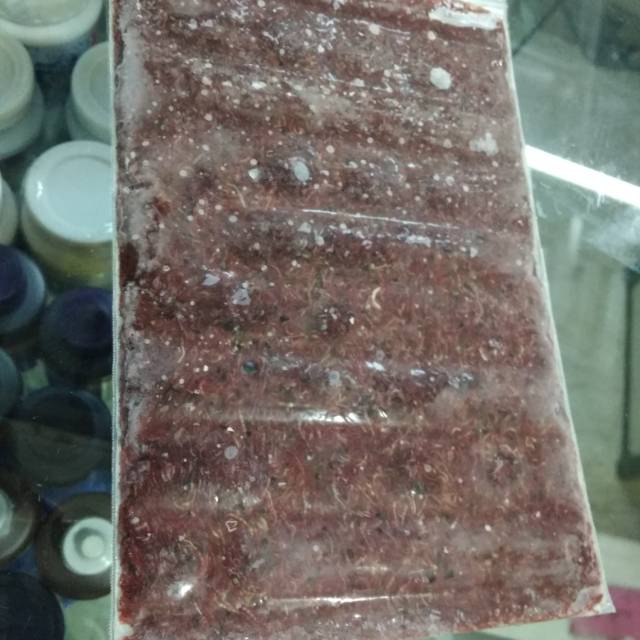 Cacing Beku Cabek 1kg cacing darah cadar