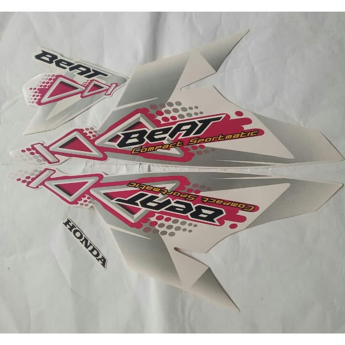 stiker striping honda beat karbu 2011 putih