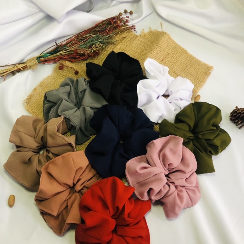 SCRUNCHIE IKAT RAMBUT / wanita ponytail rambut kain karet