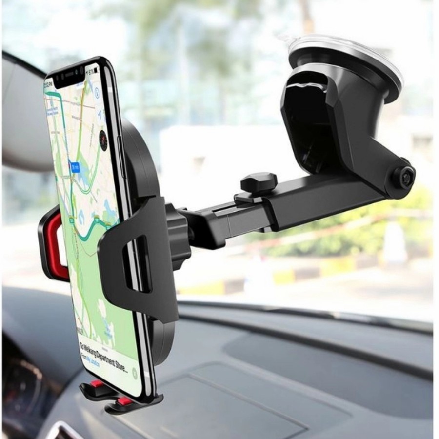 (GROSIRJAYA32) Car Holder Hp Mobil HD-09 360 Degree Rotation Universal Phone Hd09