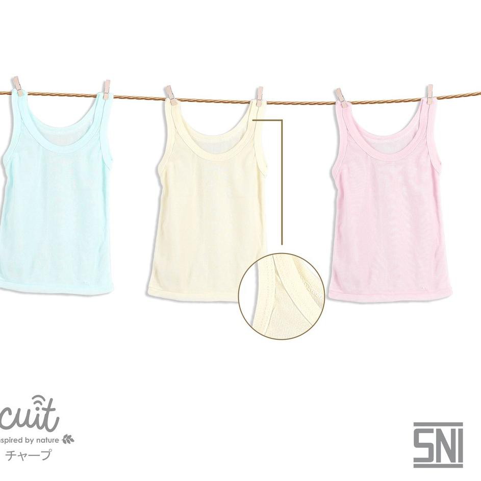 7MJ CUIT Paket 3pcs Kaos Dalam/Singlet Anak - WARNA POLOS✭ (Bestseller)