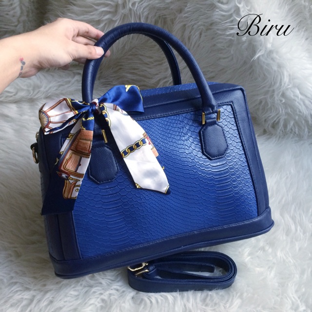 Tas HandBag Luxury Croco Free Syal