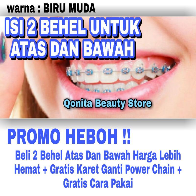 [BISA COD] ISI 2 Picis BEHEL FASHION LEPAS PASANG MURAH WARNA BIRU MUDA UNTUK CEWEK COWOK